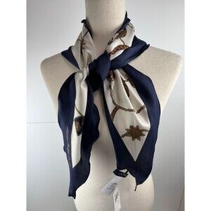 Lauren Ralph Lauren Women's 100% Mulberry Silk Nautical Large Diamond Scarf